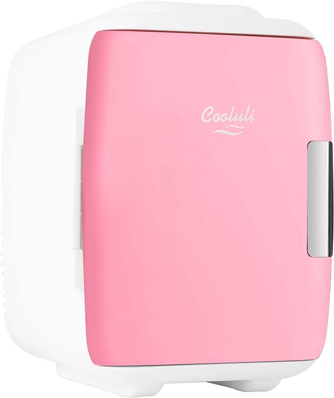 Cooluli Mini Fridge for Bedroom - Car, Office Desk & Dorm Room - Portable 4L/6 Can Electric Plug ... | Amazon (US)