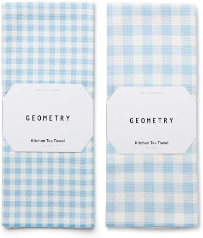 GEOMETRY Tea Towels – Spring & Summer Collection – Quick-Dry, Ultra-Absorbent, Reusable Micro... | Amazon (US)