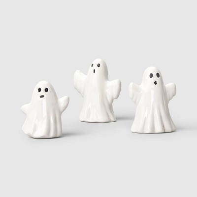 3pc Shiny Ceramic Ghosts Decorative Accent Set - Hyde and EEK! Boutique™: Halloween | Target