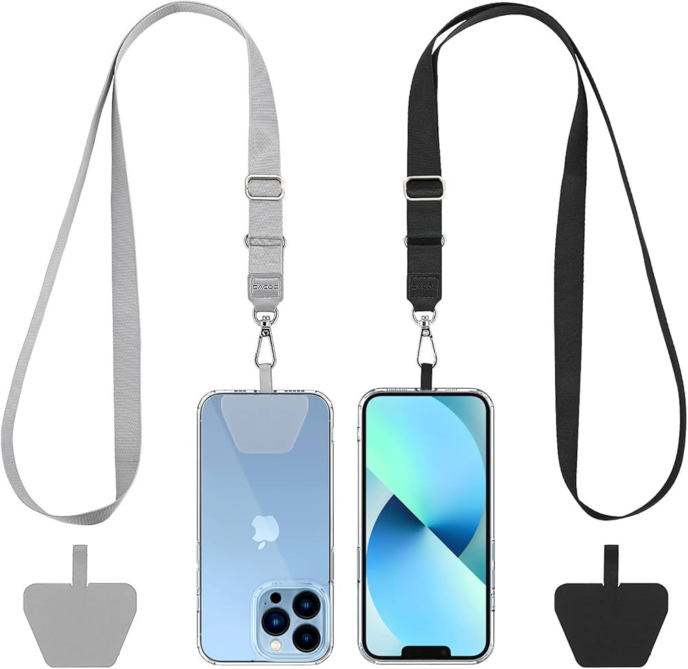 CACOE Phone Lanyard 2 Pack-2× Adjustable Neck Strap,2× Phone Patches,Universal Cell Phone Multi... | Amazon (US)