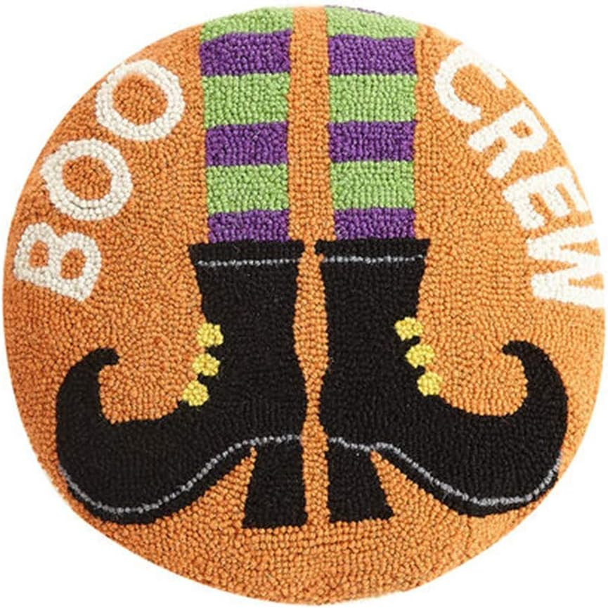 Peking Handicraft 31TG684C16RD Boo Crew Hook Pillow, 16-inch Diameter | Amazon (US)