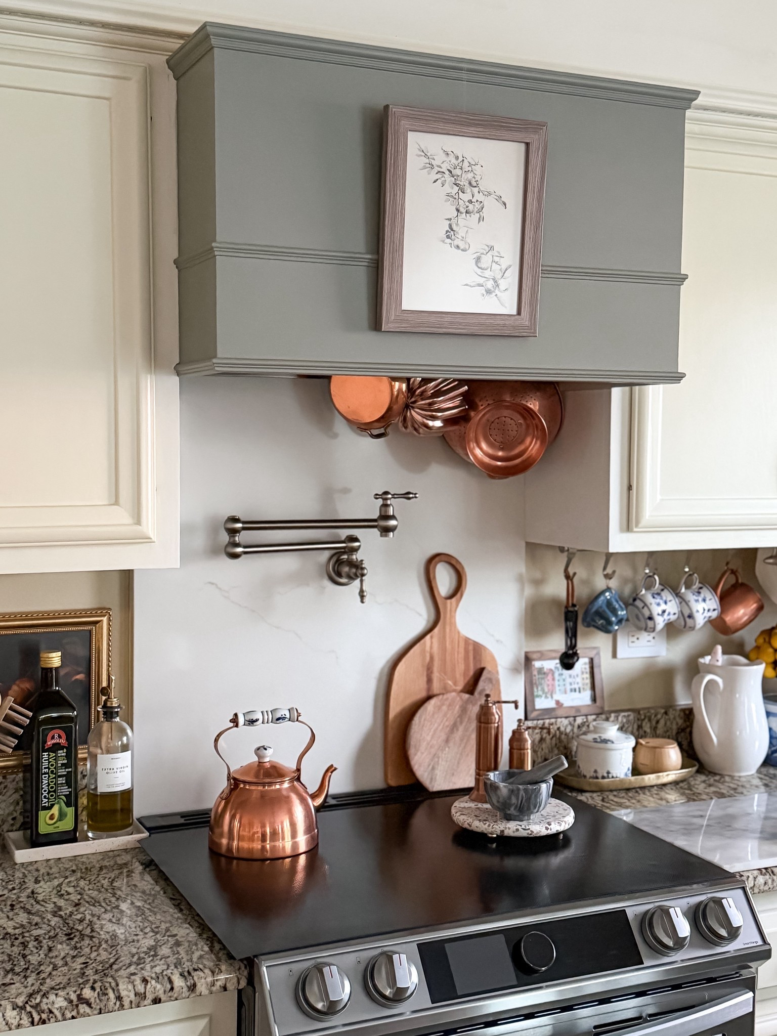 Cozy cottage-inspired kitchen stove area! Copper and cozy kitchen accessories and decorative items

#LTKHome #LTKFindsUnder50 #LTKSaleAlert