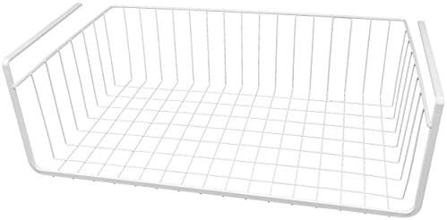 Southern Homewares White Wire Under Shelf Storage Organization Basket 17-Inch | Amazon (US)