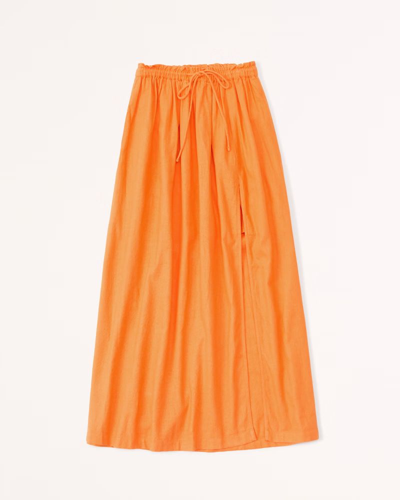 Resort Tie-Waist Maxi Skirt | Abercrombie & Fitch (US)