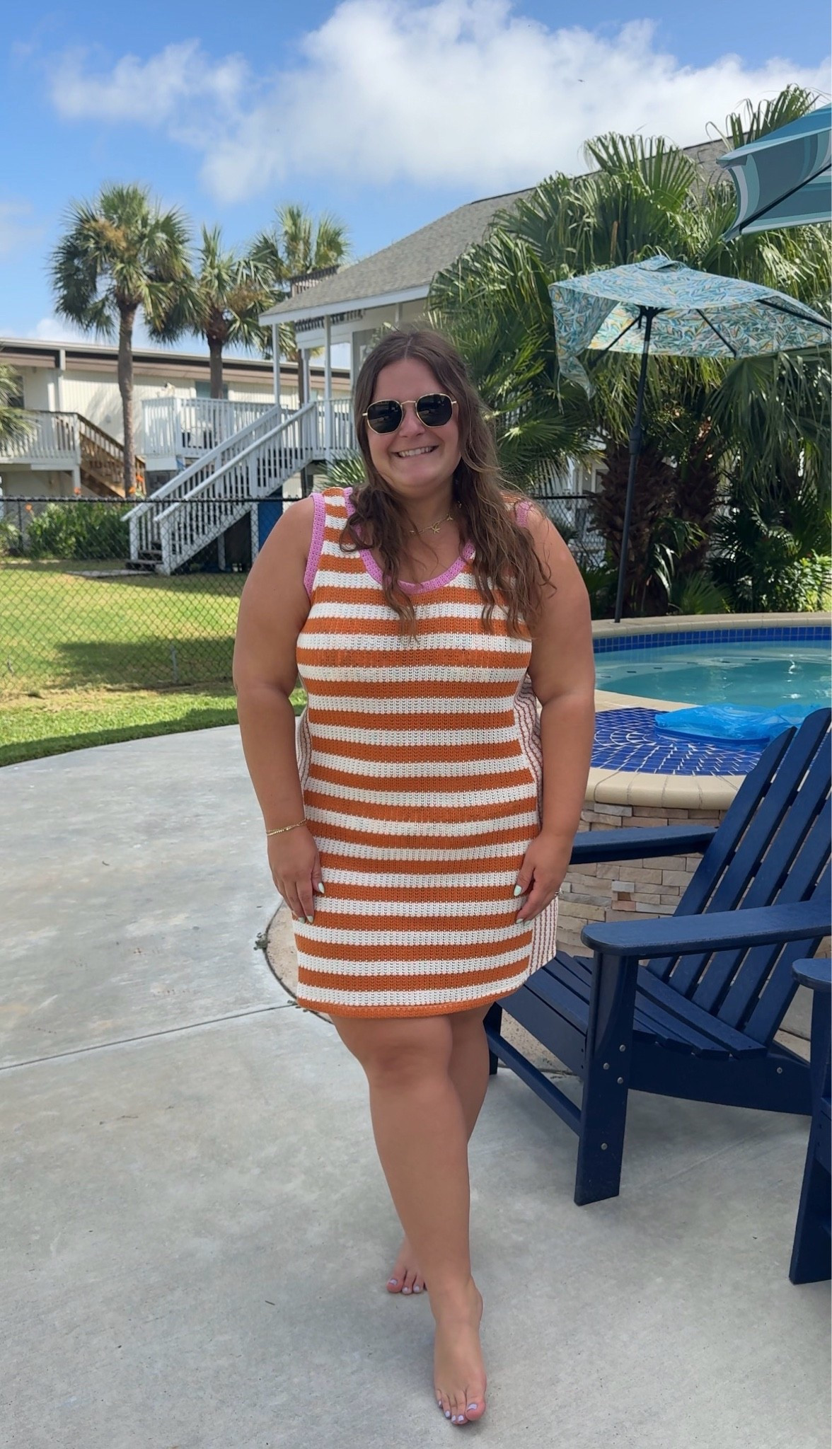 Wearing an xxl in this target knit dress paired with my favorite sun glasses. I’m 5’1 and a size 16.

#LTKootd #LTKMidsize #LTKPlusSize