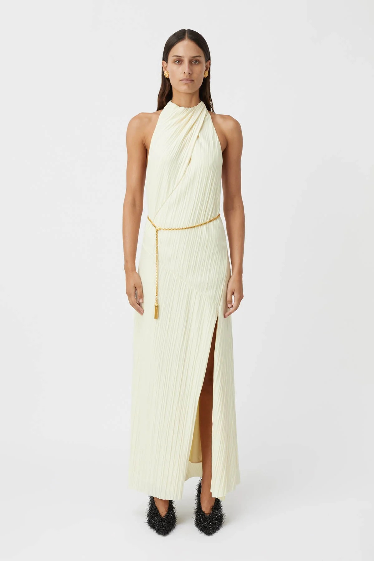 Alto Halterneck Maxi Dress in Cream - CAMILLA AND MARC® C&M | CAMILLA AND MARC (ANZ)