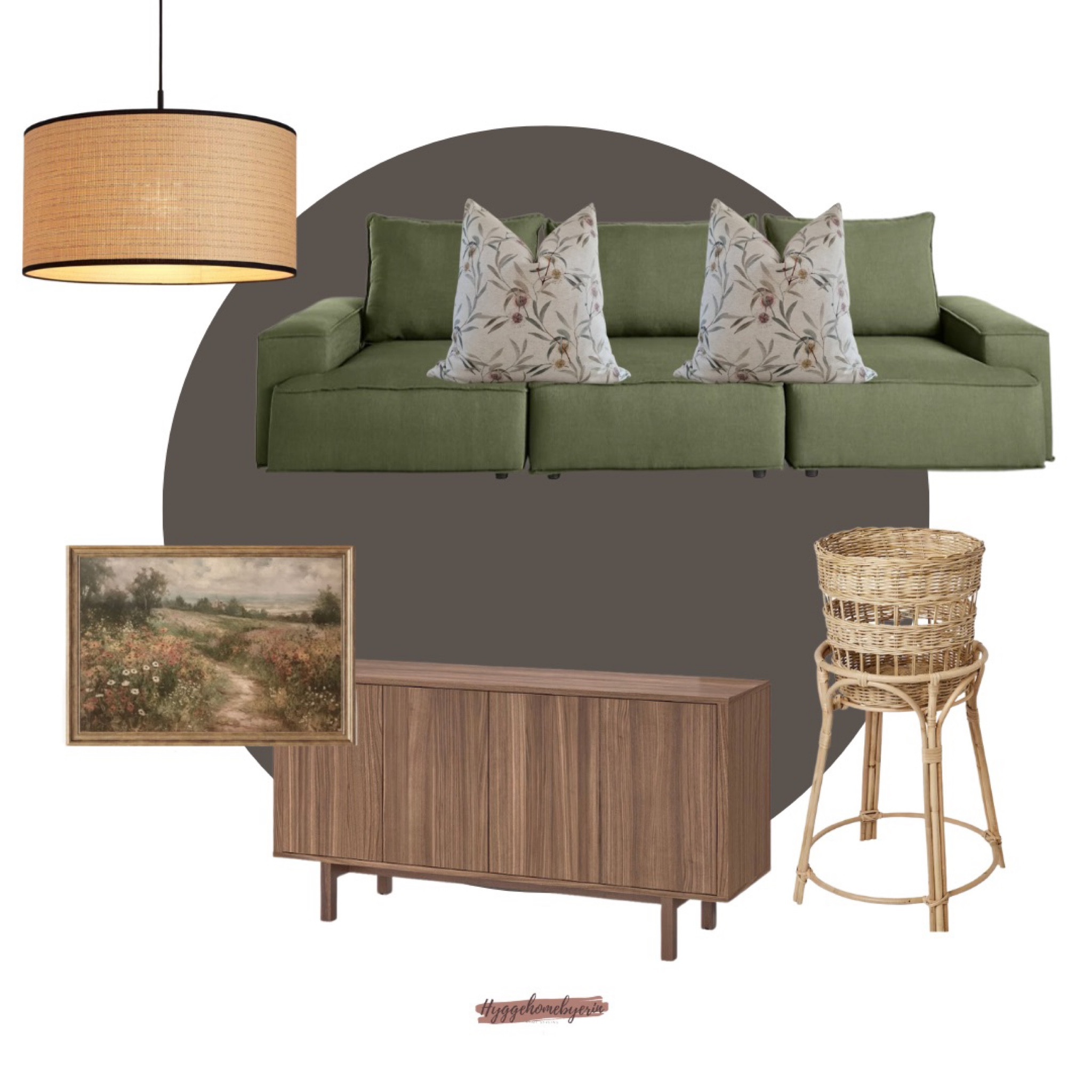 Cottagecore living room mood board ideas