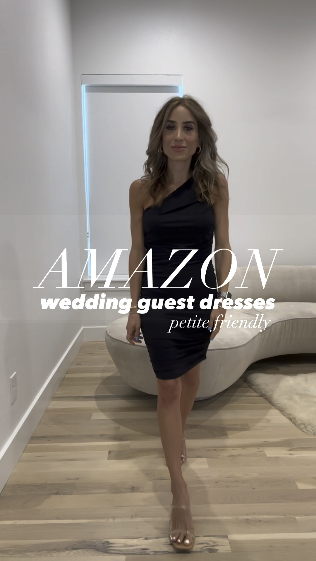 2 amazon wedding guest dresses under $50 wearing smallest size and petite friendly 

#LTKfindsunder50 #LTKwedding #LTKfindsunder100