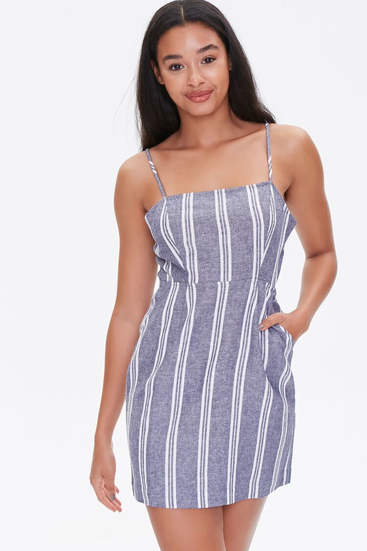 Striped Linen Cami Mini Dress | Forever 21 (US)