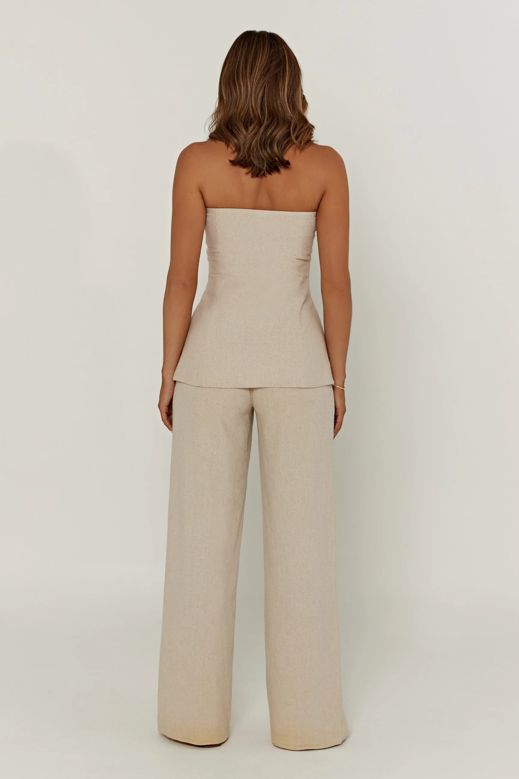 Adina Linen Pant - Natural | MESHKI US