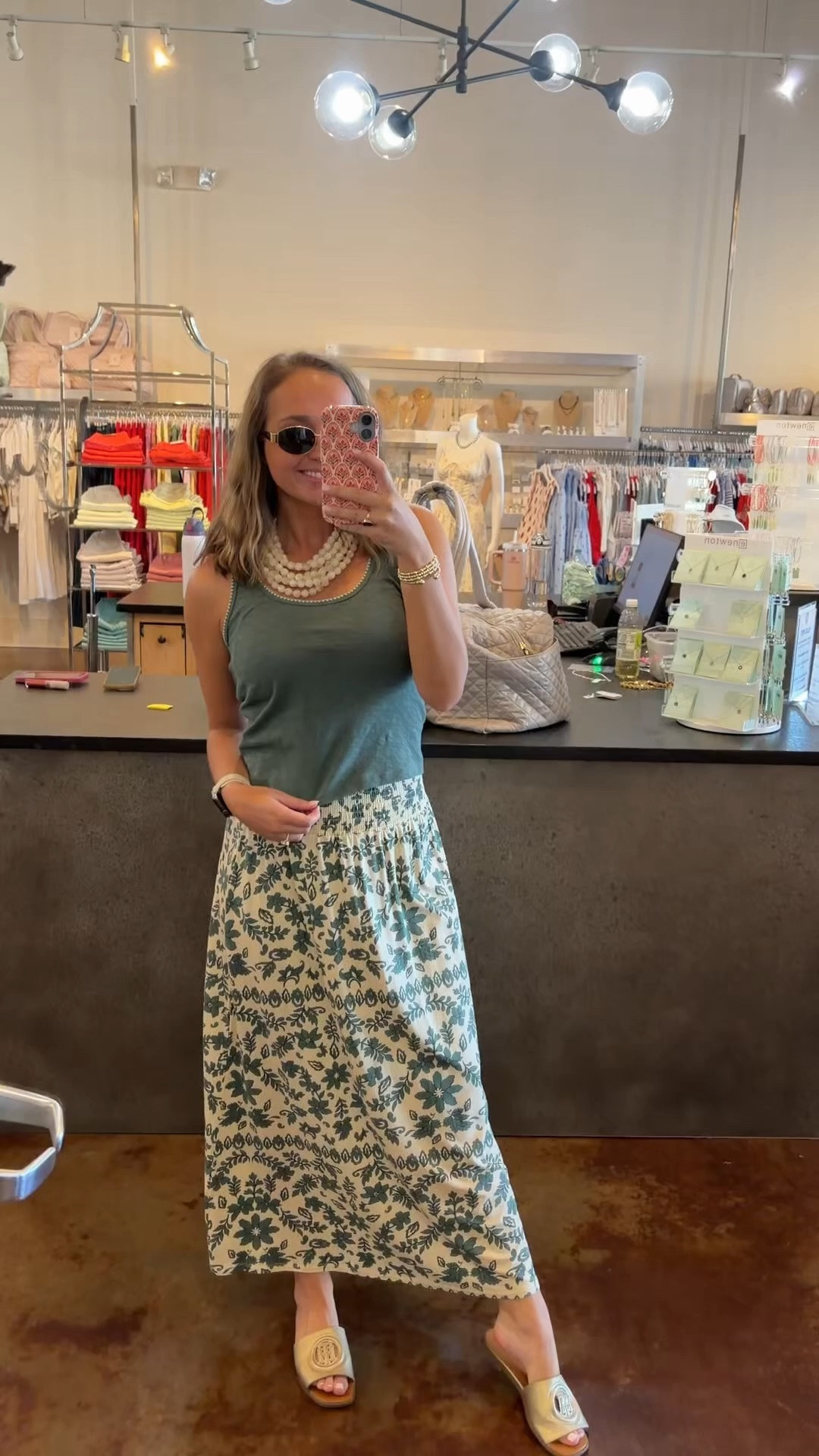 the cutest two piece set from Z Supply!! the maxi skirt is the most comfortable skirt I have ever worn in my life!! ft. I Sea Lennox sunglasses and the Caroline Hill beaded necklace🤍

#LTKootd #LTKSeasonal #LTKTravel