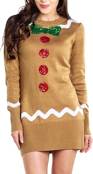Tipsy Elves Christmas Sweater Dresses for Women -  Cute Winter Themed Dresses - Instant Holiday ... | Amazon (US)