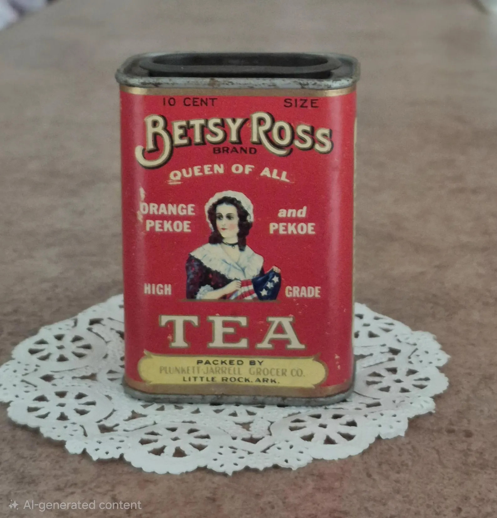 Vintage 30s Betsy Ross Tea Tin With 1930s Graphic & Tea Directions * Orange Pekoe Tin Patriotic G... | Etsy (Global)