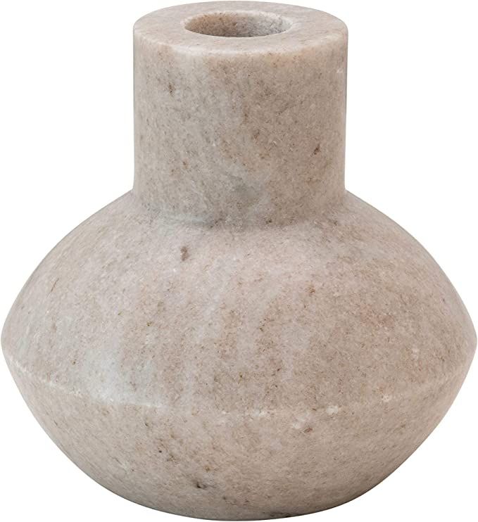 Bloomingville Marble Taper, Beige Candle Holder | Amazon (US)