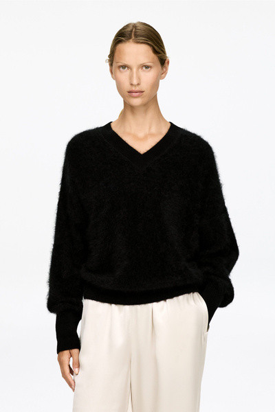 Pure Brushed-Cashmere Jumper – Black – Women – ARKET GB | Arket UK