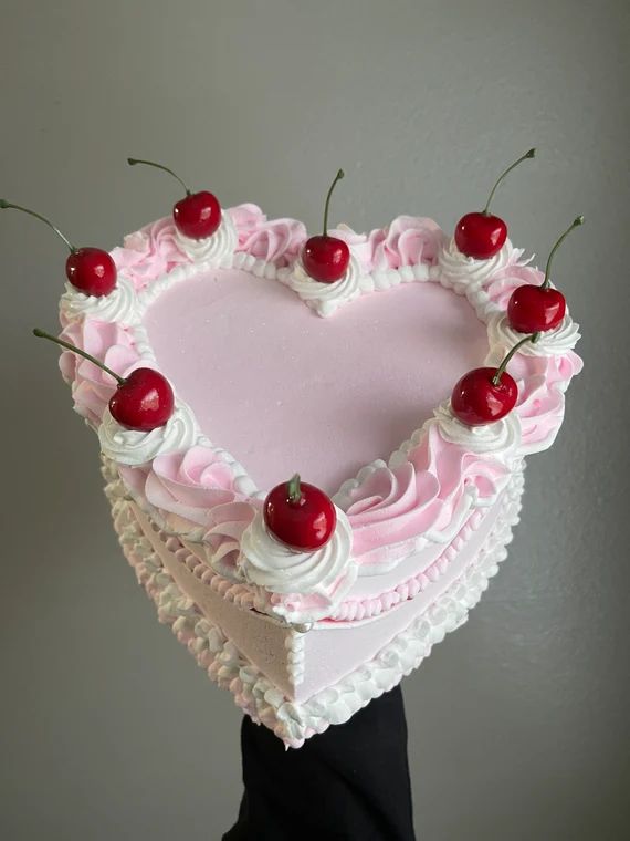 Ice Cream Parlor Cake / 9 Inch Cake /Y2K / Heart Cake / - Etsy | Etsy (US)
