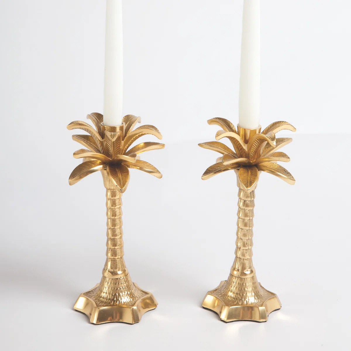 3.75'' H Aluminum Tabletop Candlestick (Set of 2) | Wayfair North America