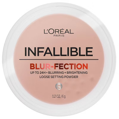 L'Oreal Paris Infallible Blur-fection Longwear Loose Setting Powder - Translucent Medium Deep - 0.21oz | Target