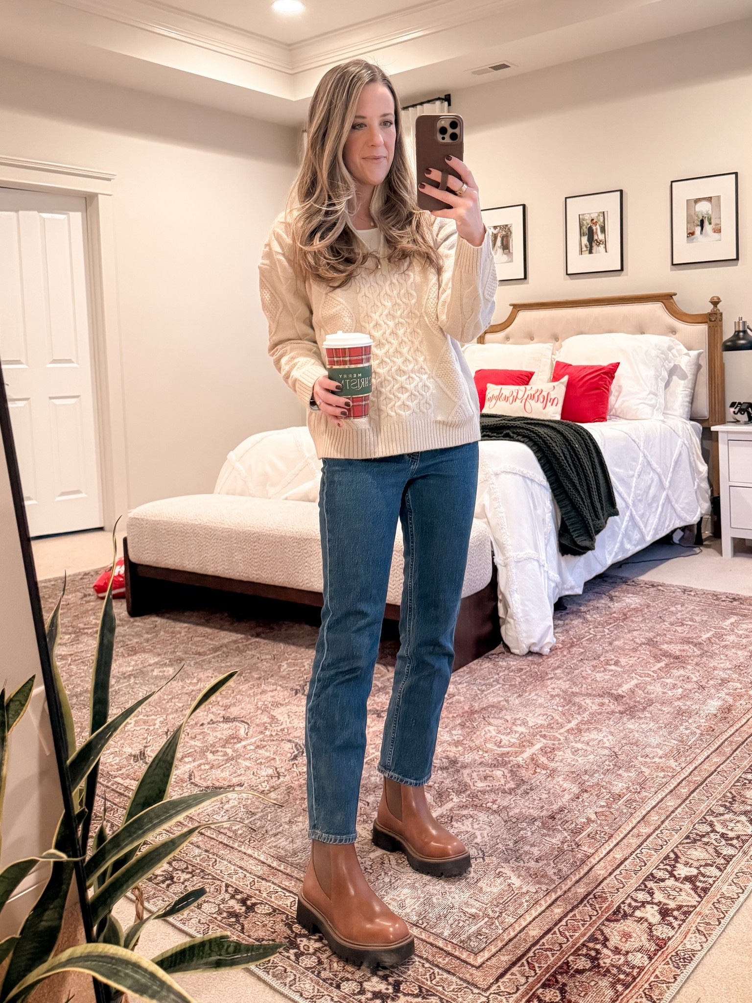 Monday outfit — because cozy can still look pulled together ☕️
This Amazon cable knit half zip sweater is equal parts soft and structured — perfect for easing into the week.
Wearing Abercrombie high-rise ankle straight jeans (26R) — size up in this dark wash and the black wash; all others run TTS.
I’m 5’4” for length reference.
Boots are Amazon Chelsea boots (TTS) and easily one of my most-worn pairs this season.

#LTKWinterStyle #AmazonFashion #AbercrombieStyle #ClassicStyle #CapsuleWardrobe #QuietLuxury #EverydayStyle #MomOutfits #WorkFromHomeOutfit #WinterOOTD #LinenAndLightCo

#LTKFindsUnder100 #LTKSeasonal #LTKootd