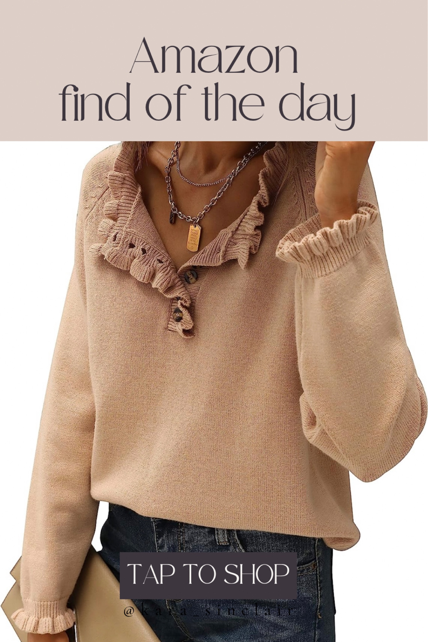 Amazon find of the day! Loving this sweater as a Thanksgiving option! Comes in about 20 different colors. 

#LTKstyletip #LTKfindsunder50 #LTKHoliday