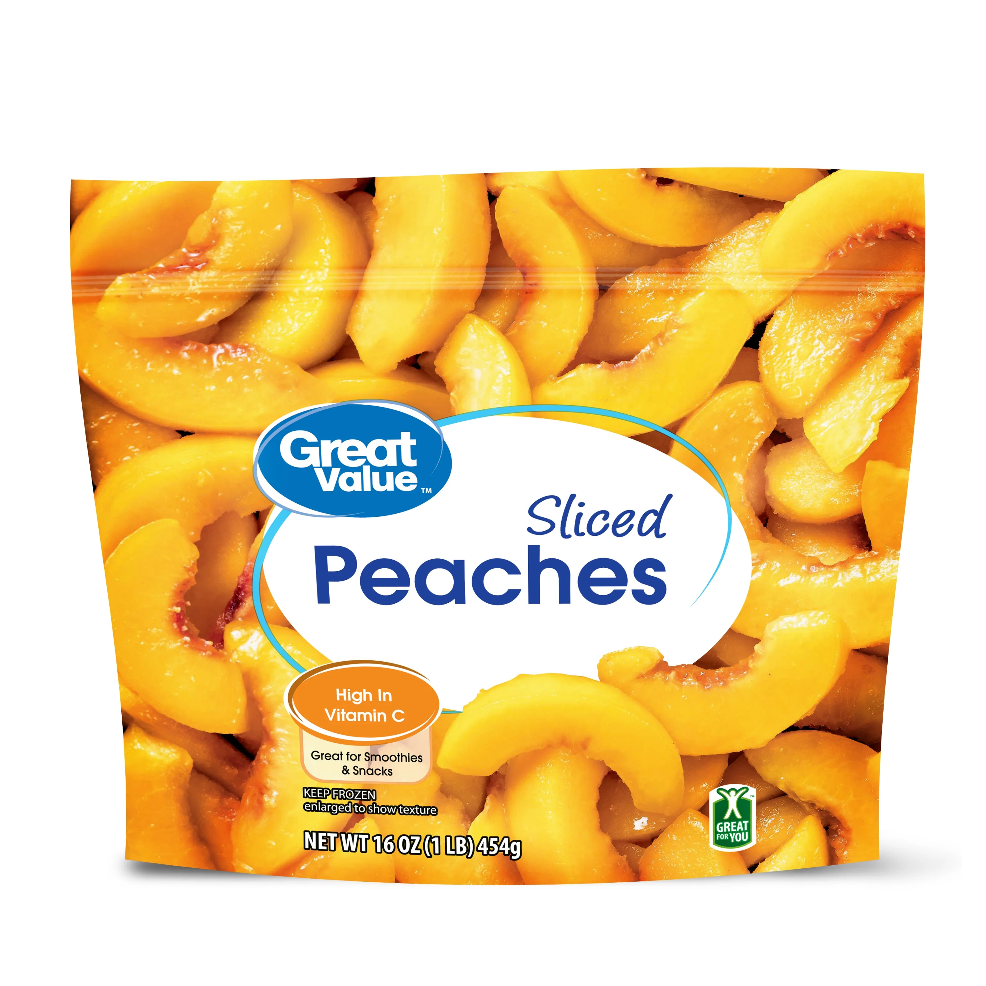 Great Value Frozen Sliced Peaches, 16 oz | Walmart (US)