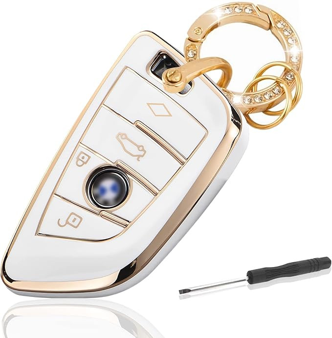 Automotive Key Shell Flexible Waterproof Silicone Key Fob Protective Cover with Stylish Aesthetic... | Amazon (US)