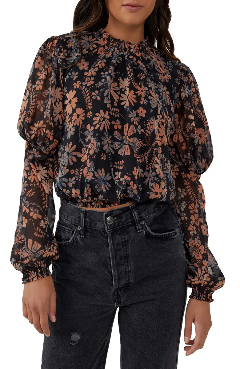 Free People Clarissa Juliet Sleeve Blouse | Nordstrom | Nordstrom