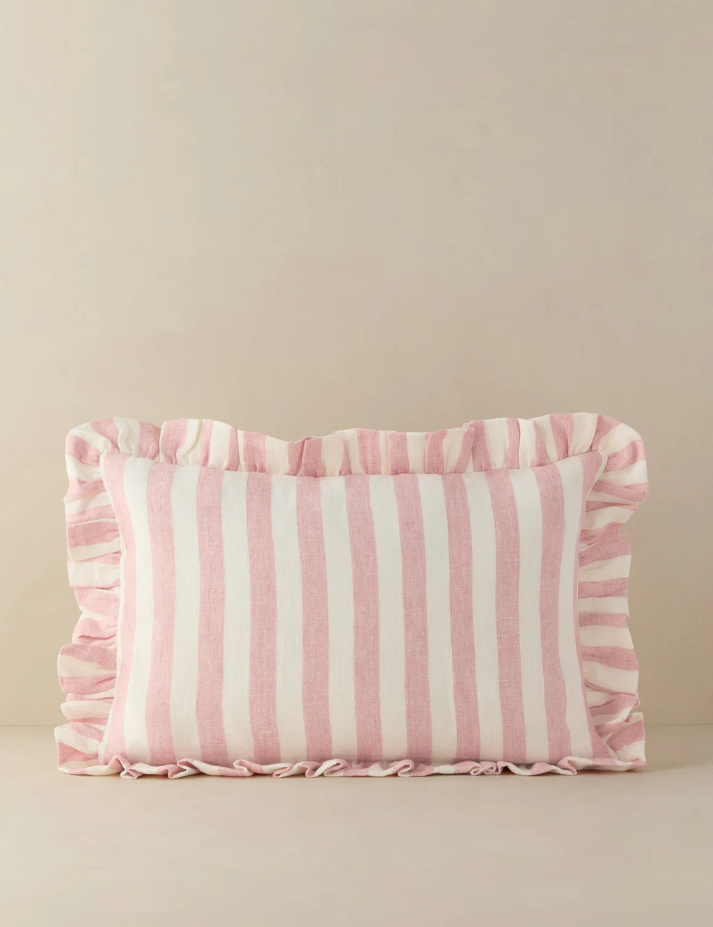 Amaroso Linen Ruffle Pillow | Lulu and Georgia 