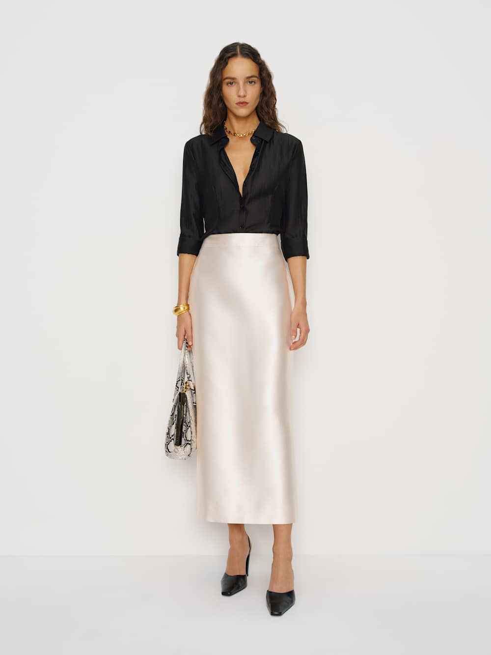 Raya Fitted Shirt | Reformation (Global)