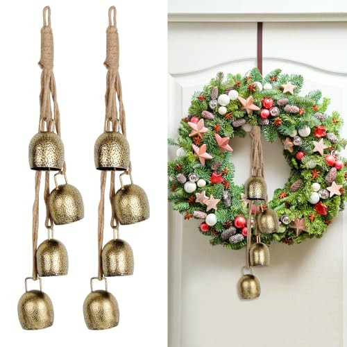 2pcs Bell, Copper Bell, Christmas Bell, Christmas Decor, Garland Bell Decor, Door Bell, Christmas Tree Decor, Cow Bell, Garlands Decorate Bells | Amazon (US)