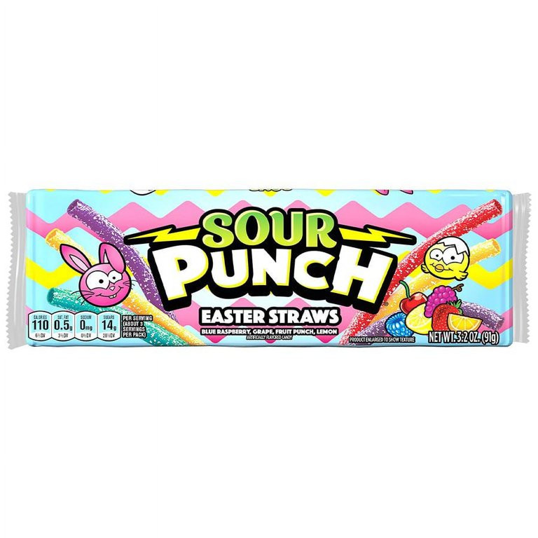 Sour Punch Easter Straws 3.2 oz Pack of 2 | Walmart (US)