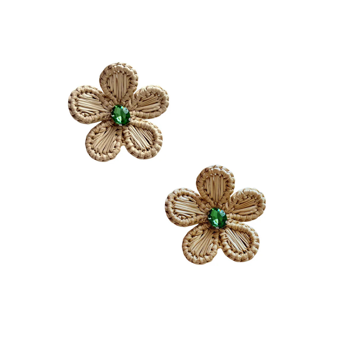 Natural Woven Rattan Flower | Neely Phelan