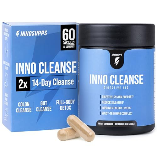 InnoSupps Inno Cleanse 14 Day Colon & Detox Flush, Waist Trimming Complex, Gut Cleanse, Digestive System Support, Stool Softener & Reduced Bloating & Occasional Constipation Relief | Amazon (US)