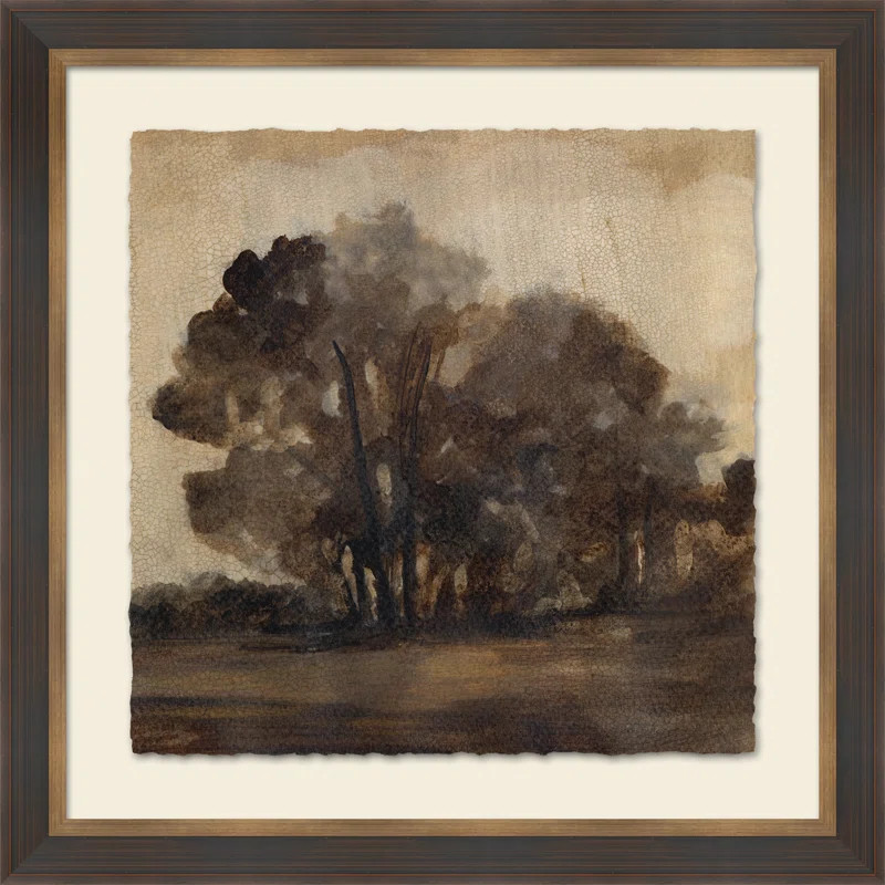 Crackled Reminiscent Countryside " Crackled Reminiscent Countryside I " Painting Print | Wayfair North America