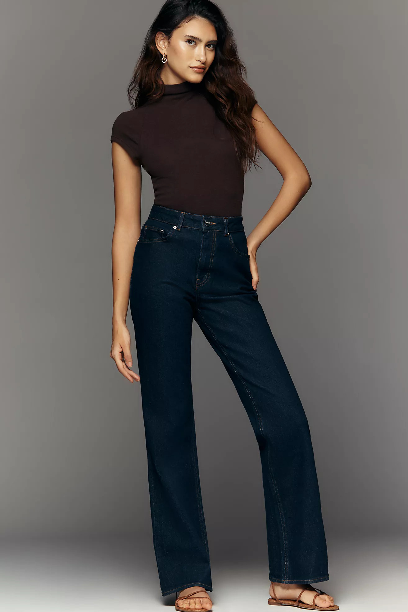 ALIGNE Straight Flare Jeans | Anthropologie (US)