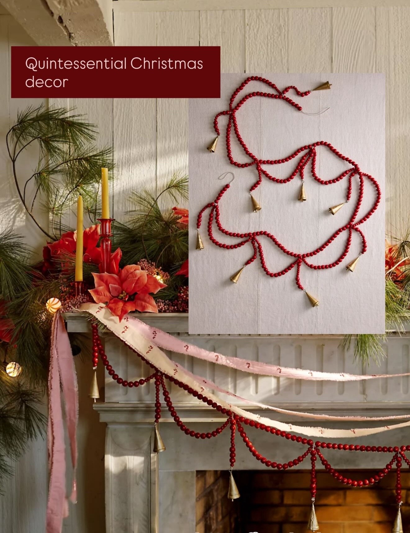 A classic, beaded garland - giving Ralph Lauren vibes 

#LTKHome #LTKHoliday #LTKSeasonal