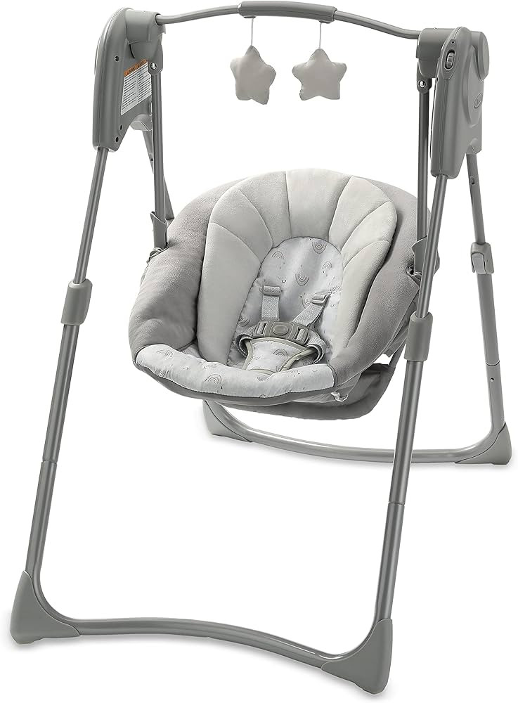 Graco Slim Spaces Compact Baby Swing, Reign | Amazon (US)