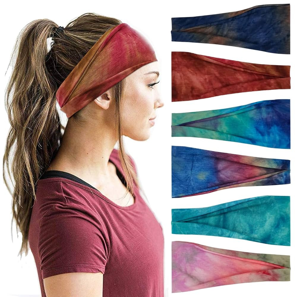 Headbands For Women Workout Wide Headband Yoga Head Bands For Women's Hair Accessories Fashion Ba... | Amazon (US)