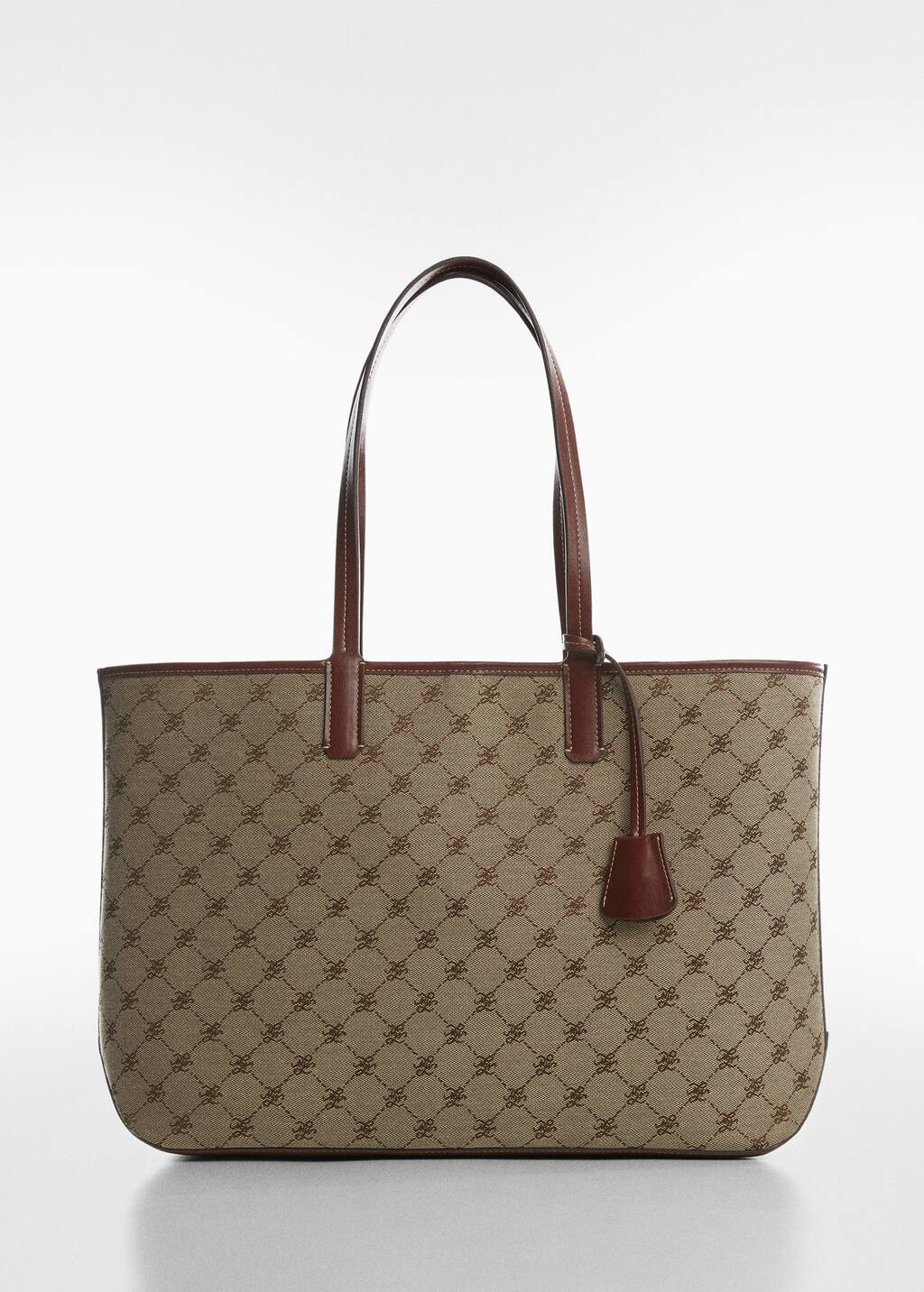 Jacquard tote bag -  Women | Mango USA | MANGO (US)