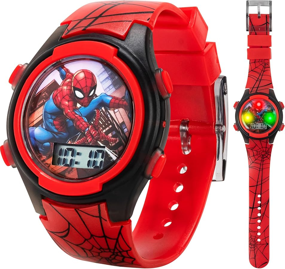 Marvel Spider-Man Kids Watches Digital Display, Adjustable Strap | Amazon (US)