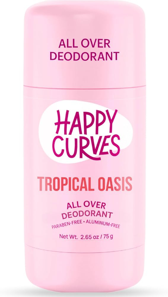 HAPPY CURVES All Over Whole Body Deodorant for Women - Aluminum-Free - Invisibile All Day Layer o... | Amazon (US)