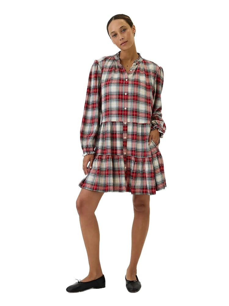 GAP Women's Long Sleeve Flannel Dress | Amazon (US)
