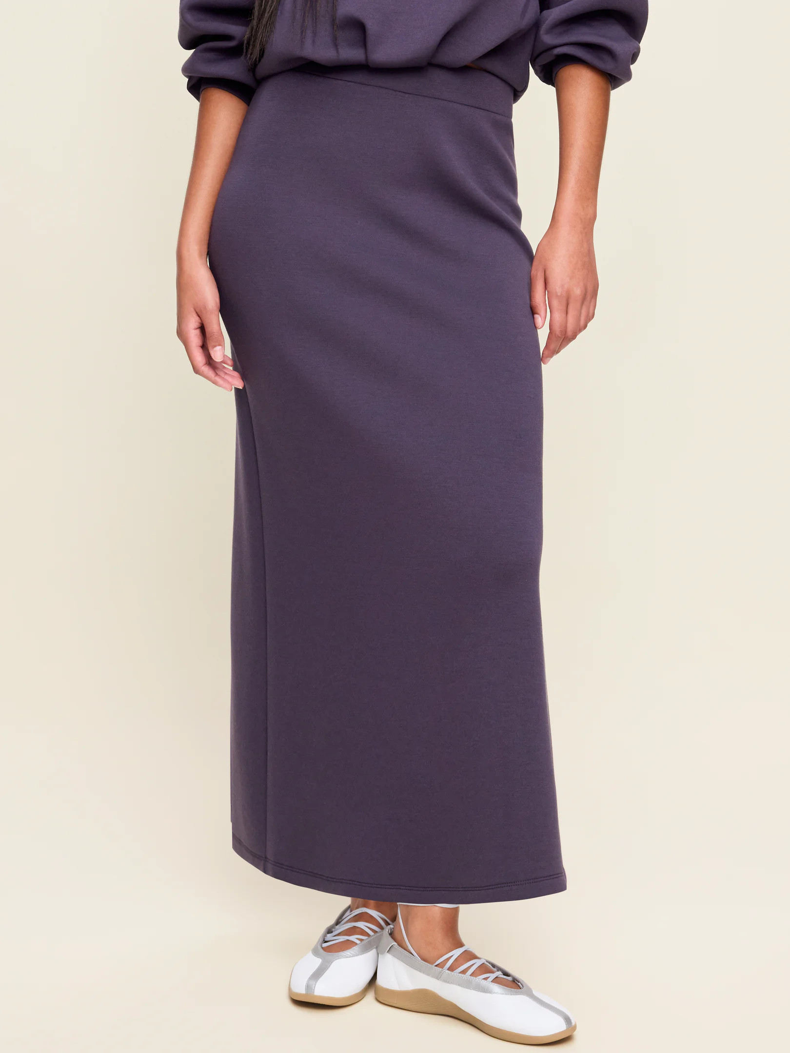 High-Waisted Bounce Fleece Maxi Skirt | Old Navy (US)