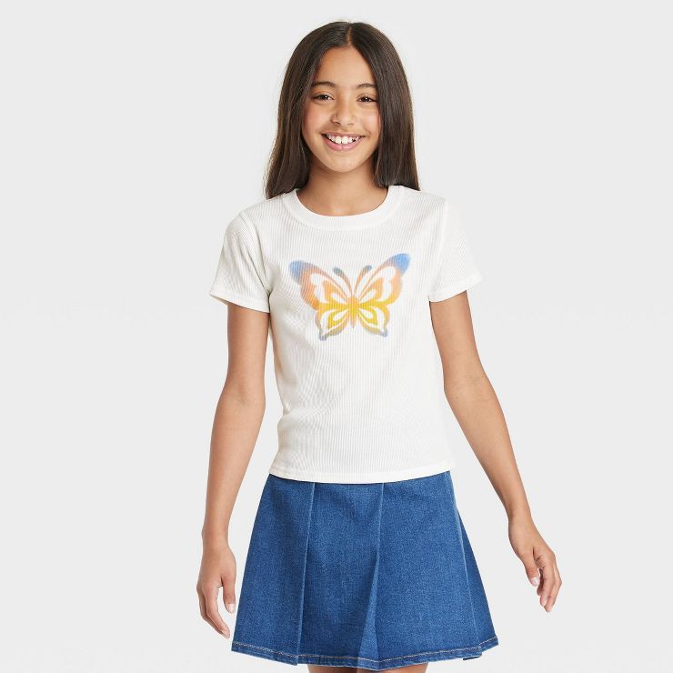 Girls' Shrunken T-Shirt - art class™ | Target