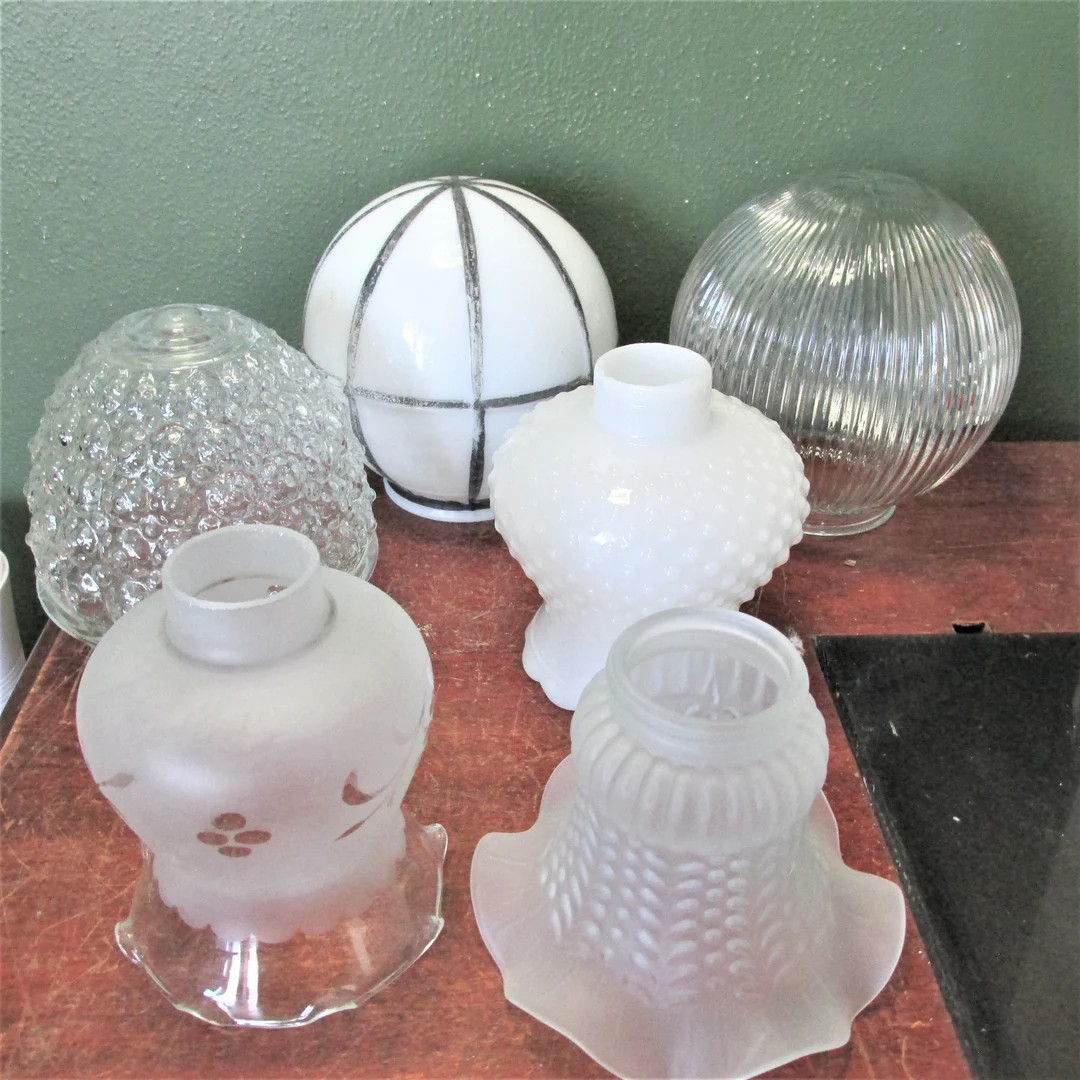 Light Glass Globe Choice of 1 Vintage Replacement Shade - Etsy | Etsy (US)