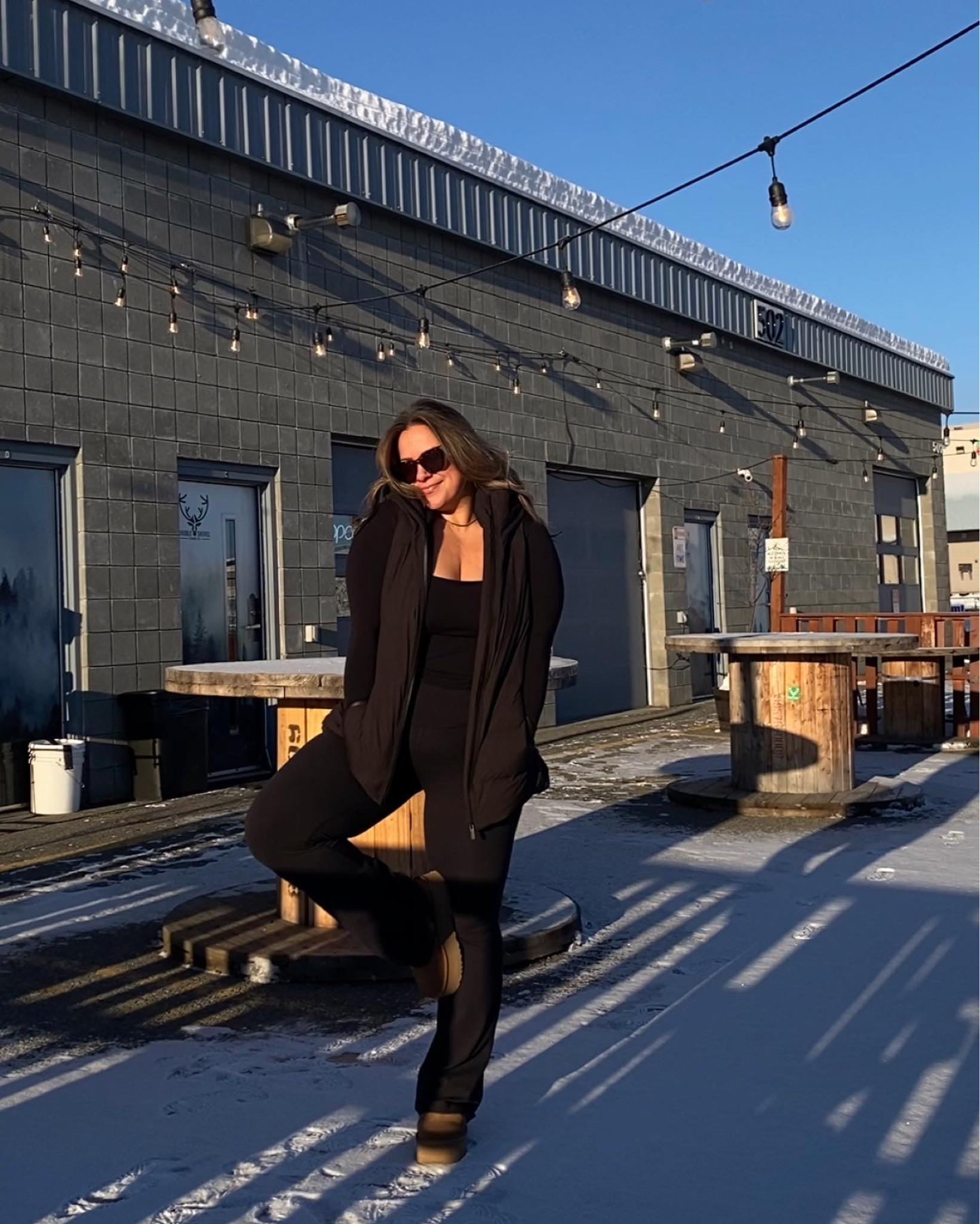 The vest version of this is no longer available but I linked the jacket! Wearing a 12 in the vest, a m/l in the long sleeve top, an 8 in the leggings, and a 7 in the Ugg’s! I am normally a 7.5 shoe and the 7 fits but I honestly could have sized down to a 6 even with socks! 

#LTKSeasonal #LTKGiftGuide #LTKHoliday