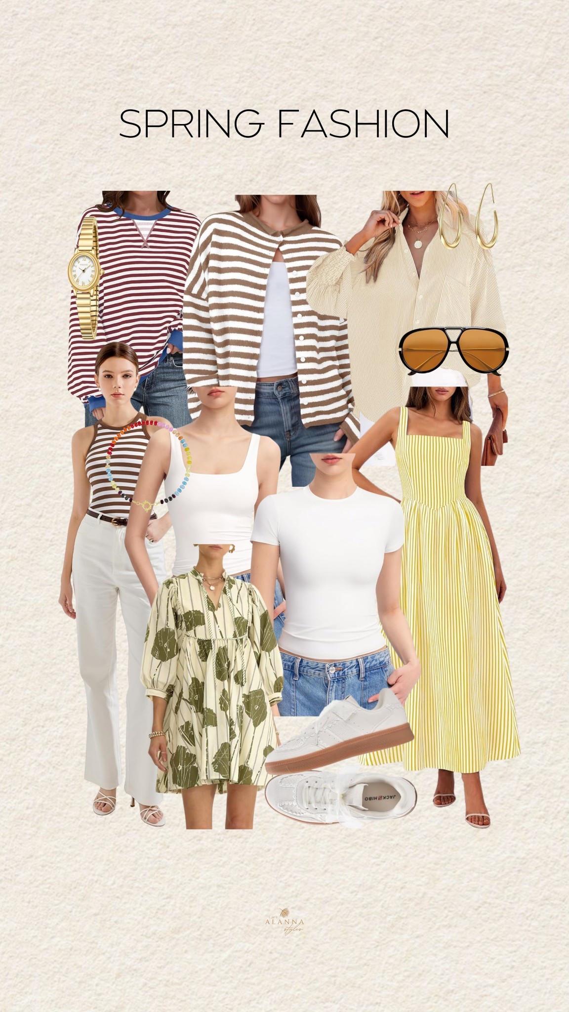 stripes, sunshine, and spring layers. 🍋 stripes are having a major moment this season and i am here for it. this yellow midi dress is the ultimate "european summer" vibe, and these elevated basics make outfit repeating so easy.

#amazonbigspringsale

#LTKootd