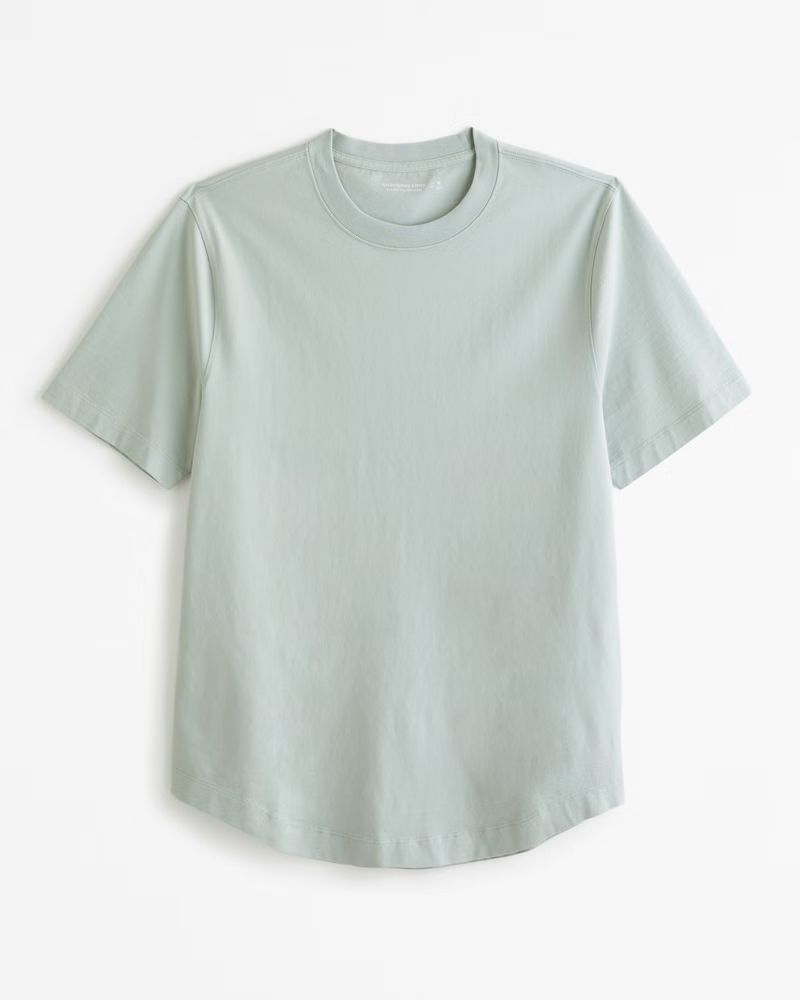 Classic Polished Curved Hem Tee | Abercrombie & Fitch (US)