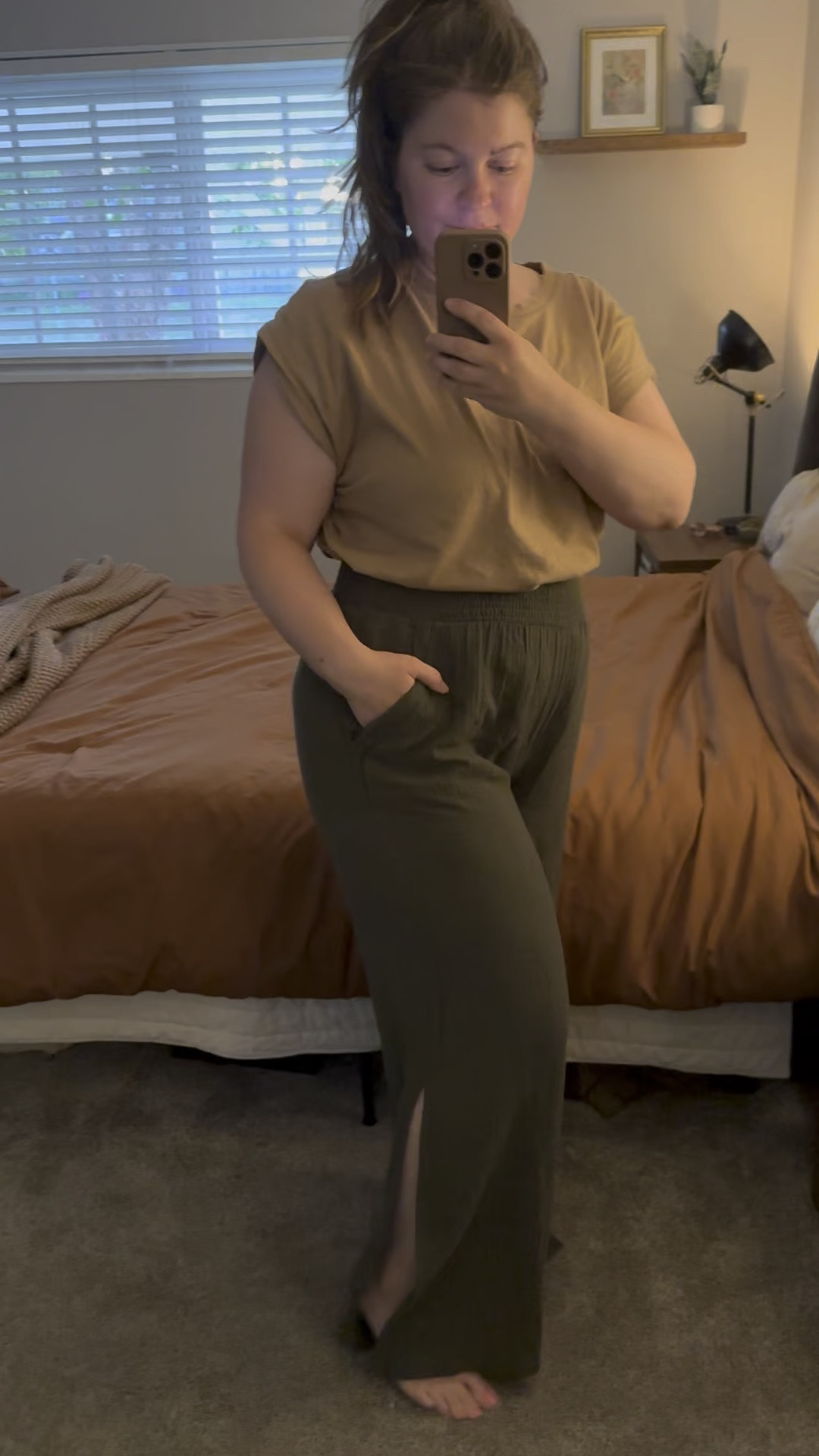 THE most flattering mom bod flare pants from Aerie - super comfy, high-waisted and casual enough to wear with a t shirt or dress up for a dinner out on vacation!

Paired it with my fav muscle tee from Nuuds in Cinnamon.

Size in shirt: L. Size in pants: L (size down if between sizes).

5’5” - usually wear size L/XL or size 14. 34 years old & new mama.

Summer fashion, Aerie finds, vacation outfit, summer pants, flare pants, flowy pants, slit pants, swimsuit coverup, muscle tee, casual mom outfit, mom style, curvy  pants, midsize fashion 

#LTKstyletip #LTKcurves #LTKfit