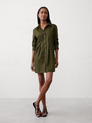 Pocketed Mini Shirtdress | Banana Republic Factory